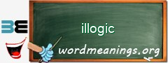 WordMeaning blackboard for illogic